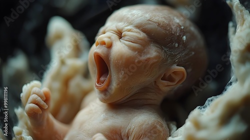 Fetal Facial Expressions at 32 Weeks Gestation in the Womb photo