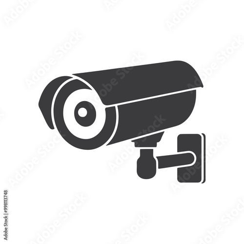 surveillance camera flat icons vector