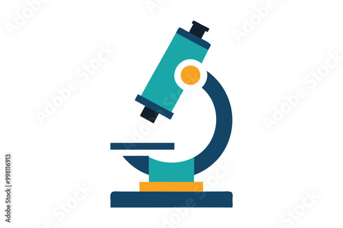 Microscope icon clipart art illustration