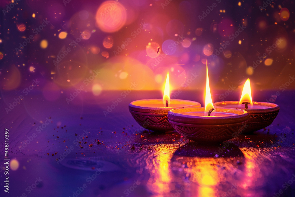 Beautiful greeting card with bright holiday composition for happy and celebrate Diwali Beautiful greeting card with bright holiday composition for happy and celebrate Diwali