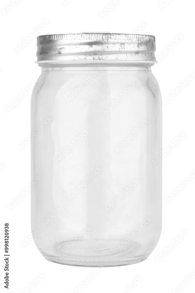 Empty glass bottle isolated on white background Empty glass bottle isolated on white background