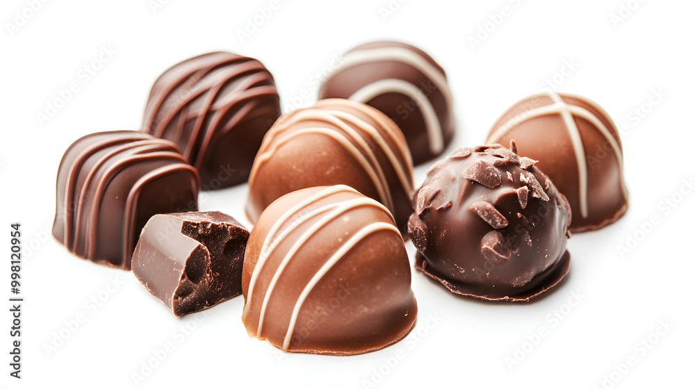 chocolate candy on white background, chocolate candies sweets isolated on a white background. chocolate candy on white background, chocolate candies sweets isolated on a white background.
