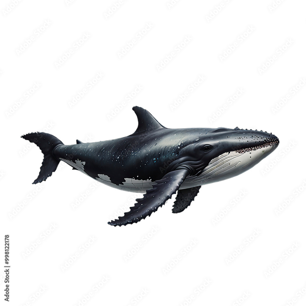 Fototapeta premium shark with transparent background PNG and JPEG image