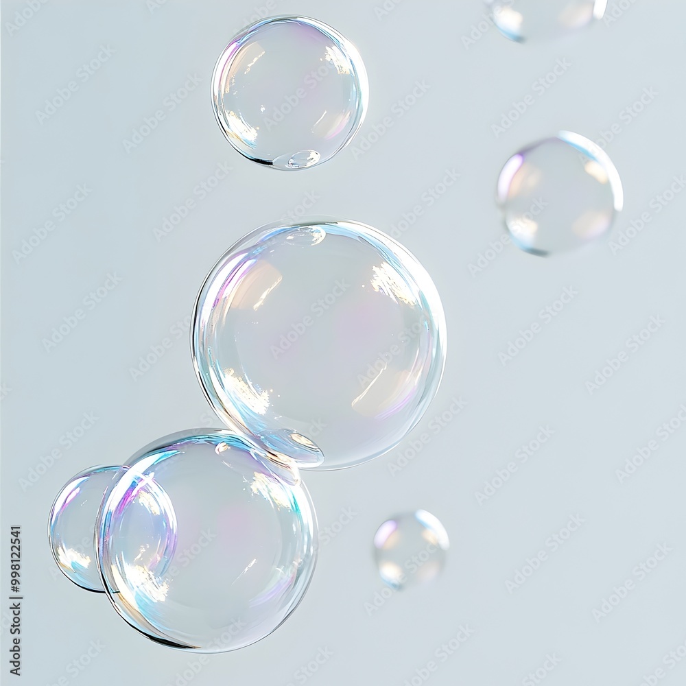 Enchanting Floating Bubbles Shimmering in Ethereal Light Enchanting Floating Bubbles Shimmering in Ethereal Light