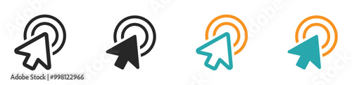 Mouse Curser Selection Vector icons. Curser signs
