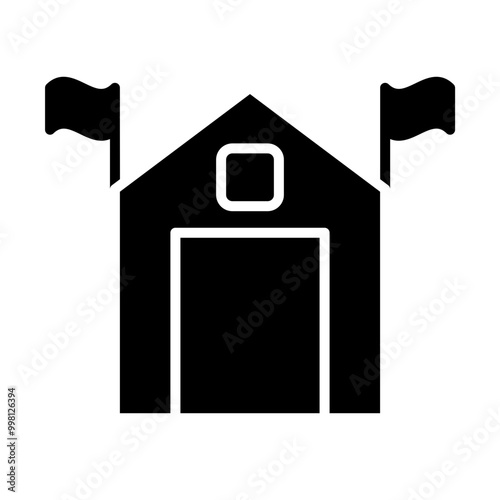 Asylum glyph icon