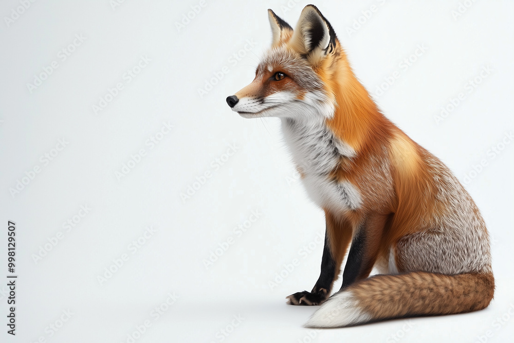 Red Fox Sitting Calmly with Upright Posture
A red fox sitting alertly, observing its surroundings with focus and poise Red Fox Sitting Calmly with Upright Posture
A red fox sitting alertly, observing its surroundings with focus and poise