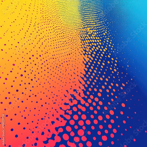 Wallpaper Mural Abstract vector background. Halftone gradient gradation. Vibrant trendy texture, with blending colors Torontodigital.ca