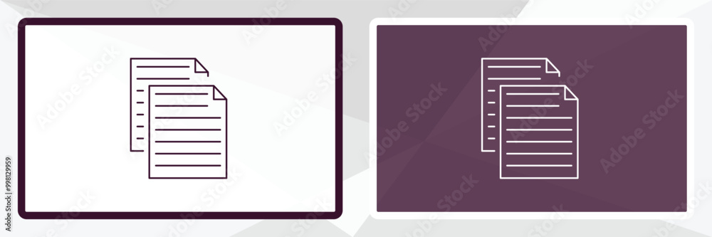 files outline icon. Linear vector from human resources concept. Thin line white and black files icon isolated on white and dark background files outline icon. Linear vector from human resources concept. Thin line white and black files icon isolated on white and dark background