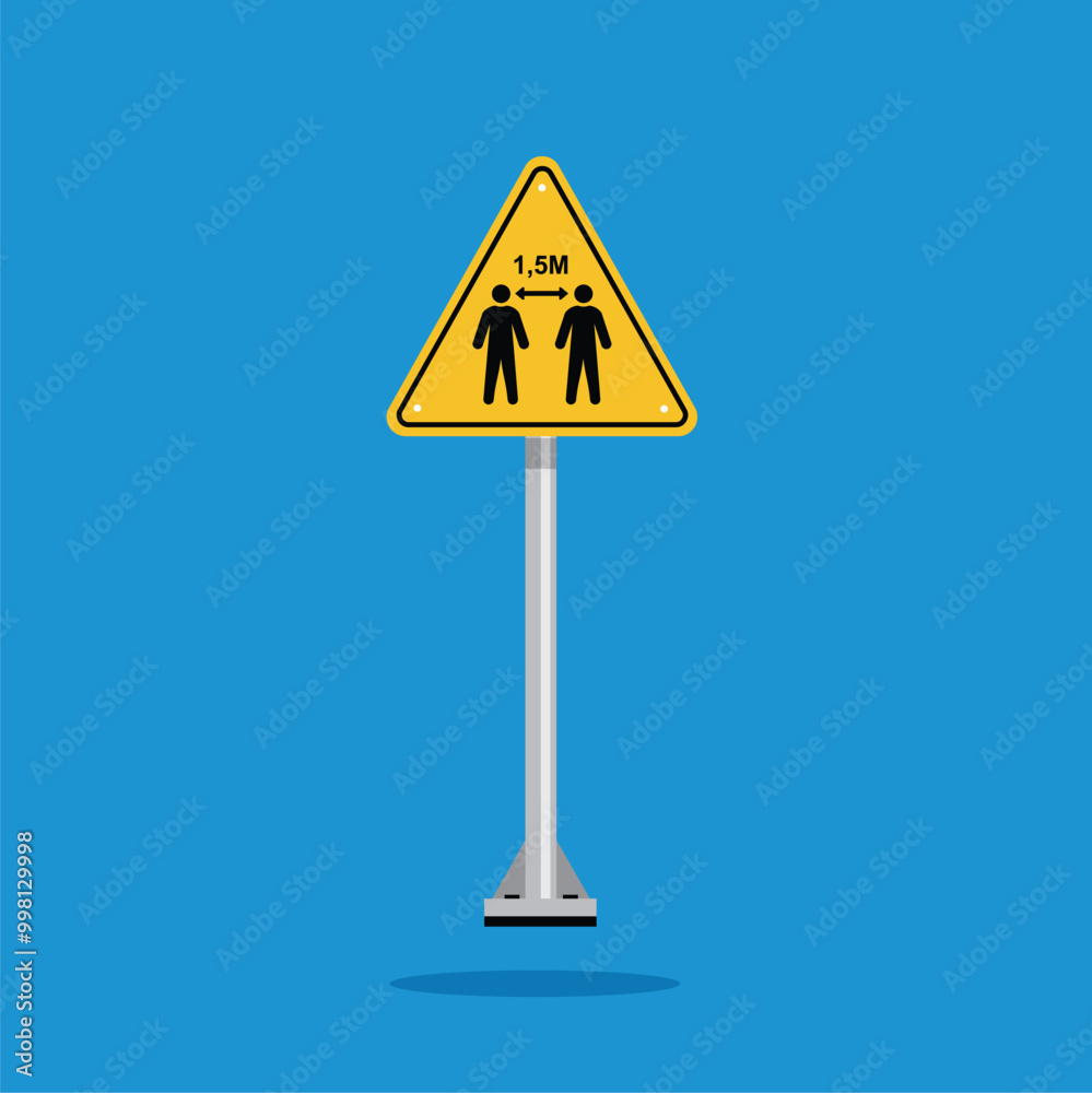 social distancing instructions on yellow triangle sign. Suitable for posters and web icons
social distancing instructions on yellow triangle sign. Suitable for posters and web icons