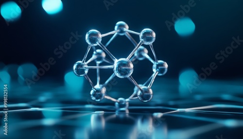 molecule with carbon, hydrogen, and oxygen atoms connected by luminescent ester linkages, advancements in polymer science and sustainable materials,quantum computing, physics and mechanics.	