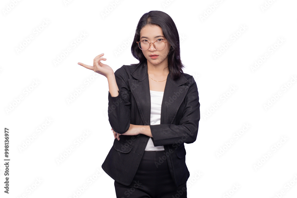 Asian Business Woman Wearing a Black Suit Asian Business Woman Wearing a Black Suit