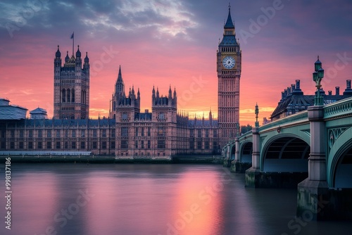 Big Ben London View Landscape Landmark