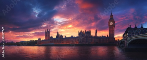 Big Ben London View Landscape Landmark