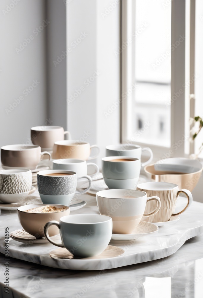 captivating minimalist display coffee cups showcasing distinct textures aesthetic visual experience, ceramic, porcelain, simplicity, modern, design captivating minimalist display coffee cups showcasing distinct textures aesthetic visual experience, ceramic, porcelain, simplicity, modern, design
