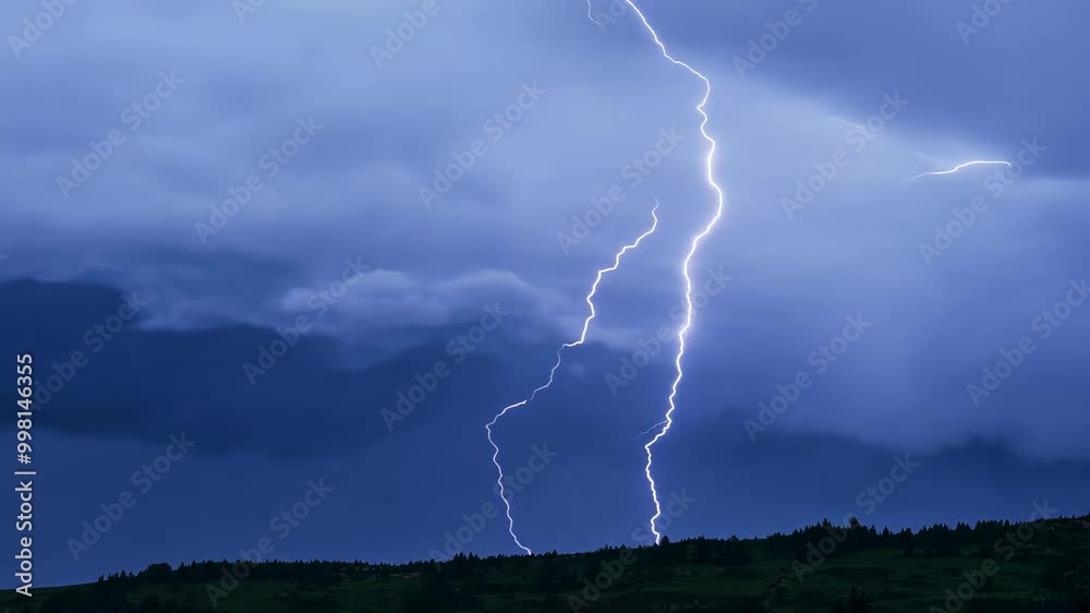 Dynamic Lightning Bolt Animation for Stormy Nights