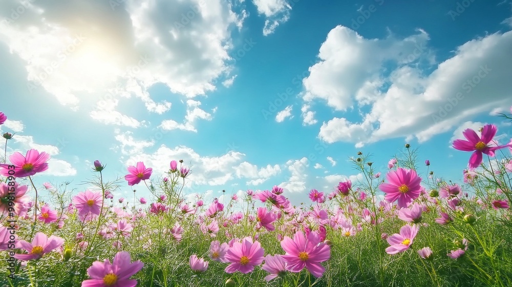 view of a field of flowers landscape scenery view of a field of flowers landscape scenery