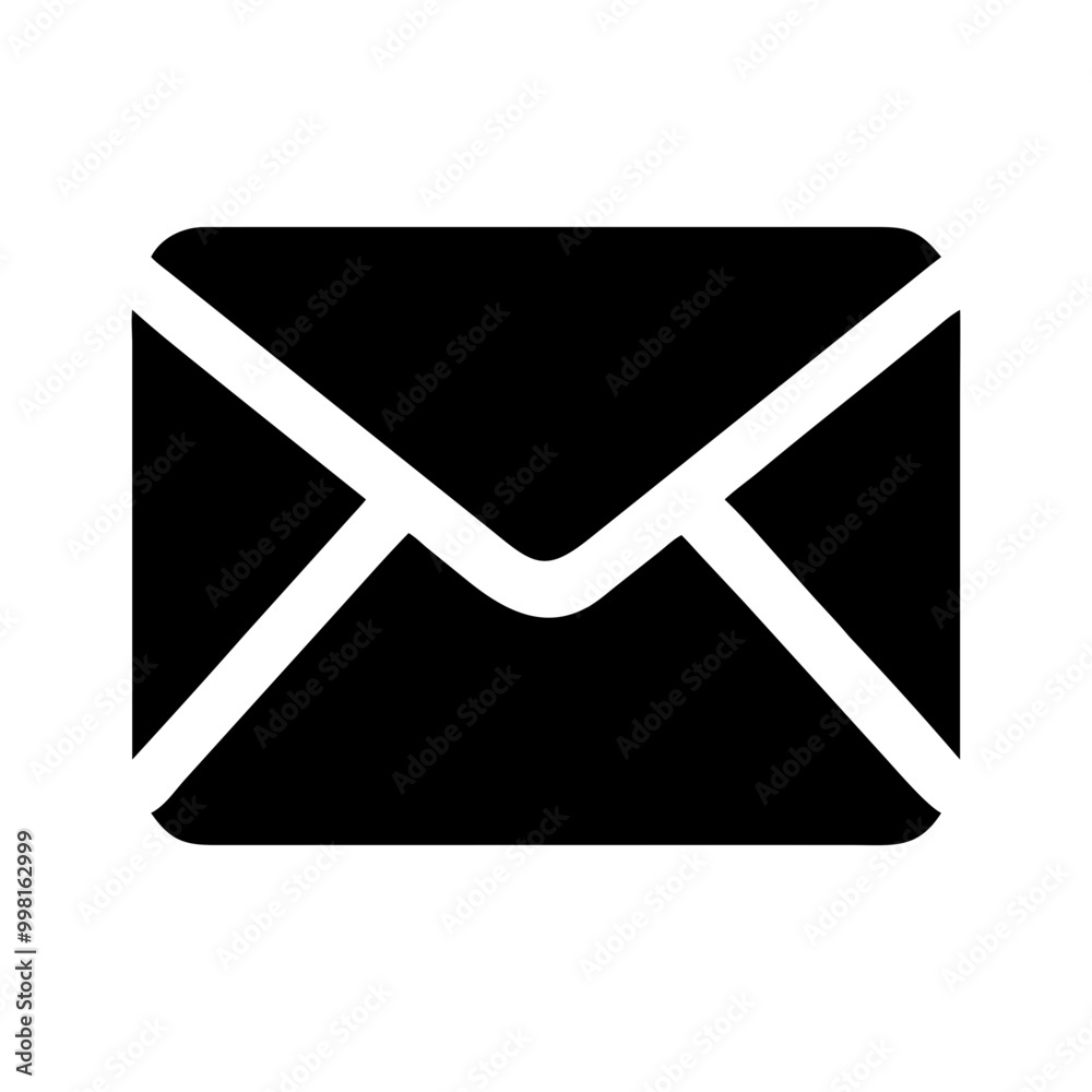 Envelope icon in a clean design for communication and messaging concepts
