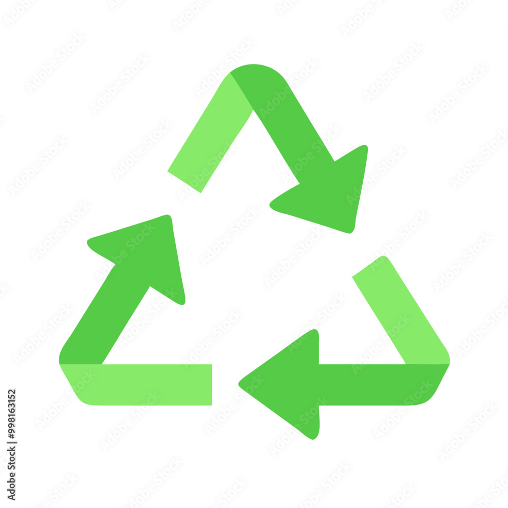 Recycle symbol icon in a vibrant green design for sustainability and eco-friendly concepts
Recycle symbol icon in a vibrant green design for sustainability and eco-friendly concepts