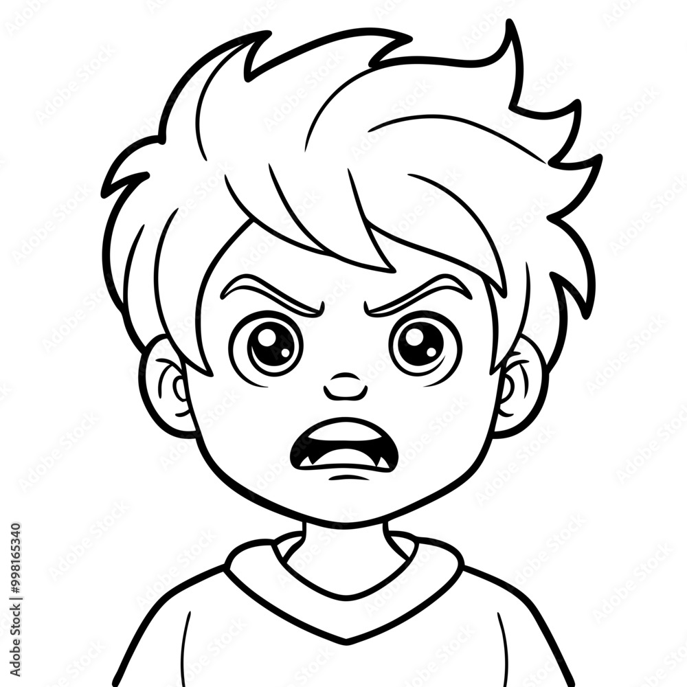 cute boy with anger facial expressions cute boy with anger facial expressions