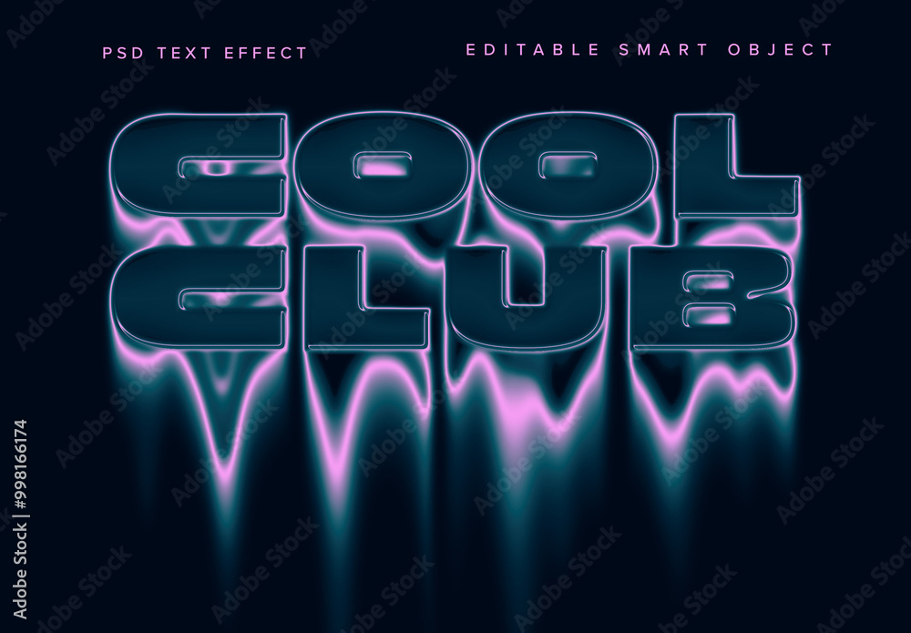 Dissolving Text Effect Mockup Stock Template | Adobe Stock