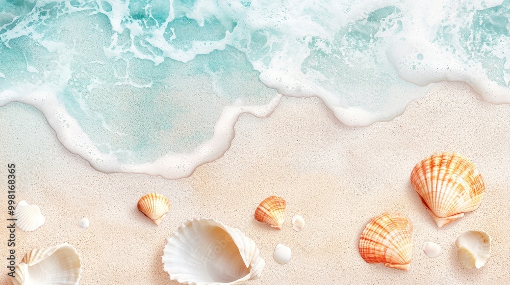 Calming beach-inspired background featuring soft sand textures, gentle waves, and subtle seashell details
Calming beach-inspired background featuring soft sand textures, gentle waves, and subtle seashell details