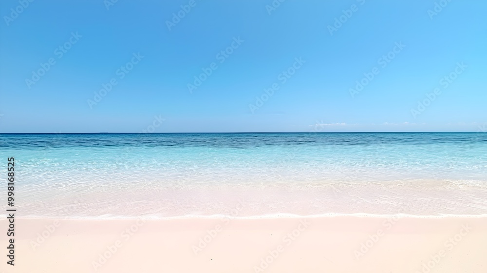 Obraz premium Tranquil Ocean Breeze - A Serene Escape with Invigorating Air and Soft Sand Perfect for Relaxation and Reflection by the Seaside