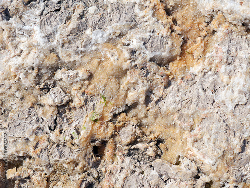 The texture of natural rock, the surface of natural stone, and the pattern of steppingstone. photo