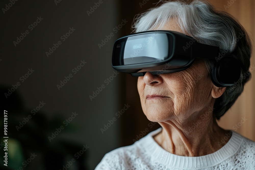 Older Adult Engaging with Futuristic Technology Older Adult Engaging with Futuristic Technology