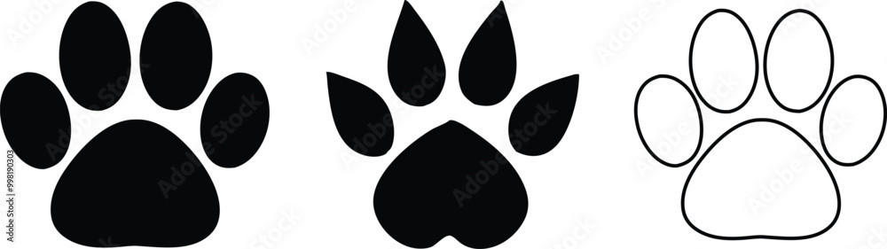 animal food print shilluite vector file.
