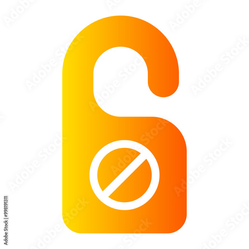 do not disturb gradient icon
