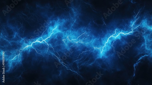 Abstract Lightning Blue