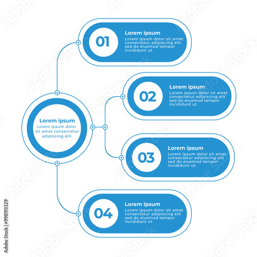 Business Infographic Design with Multiple Business Elements