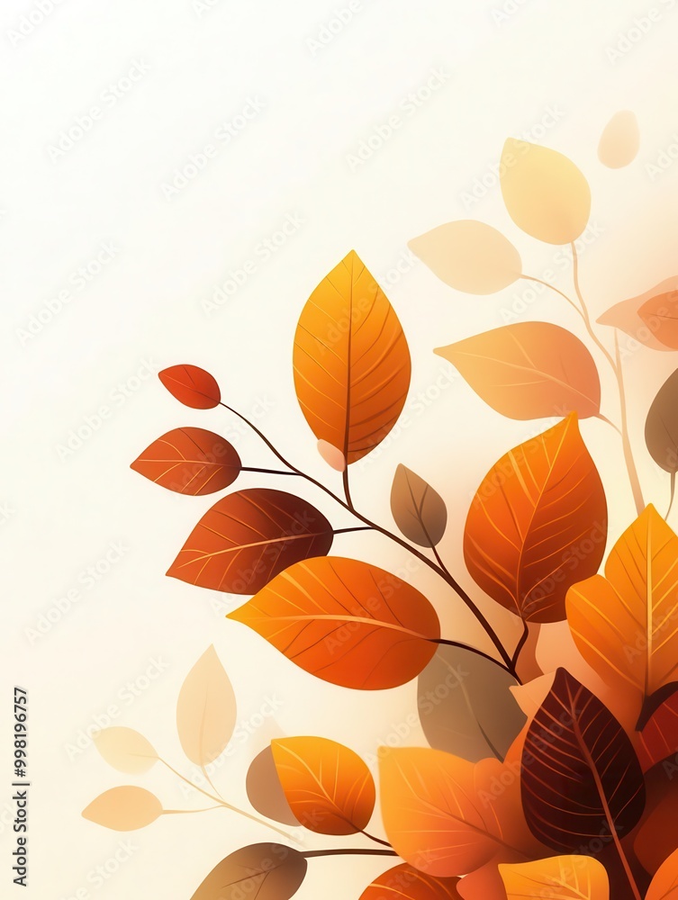 Fototapeta premium Leaves changing color in autumn