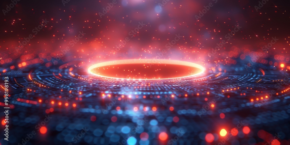 Abstract Futuristic Glow