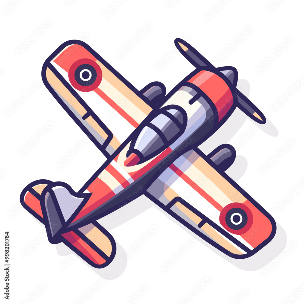 Airplane icon in flat line style. Vector illustration on white background Airplane icon in flat line style. Vector illustration on white background