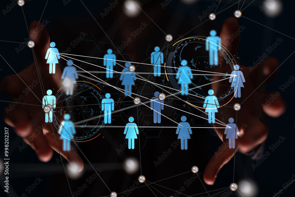 Abstract technology group and data 3d Abstract technology group and data 3d