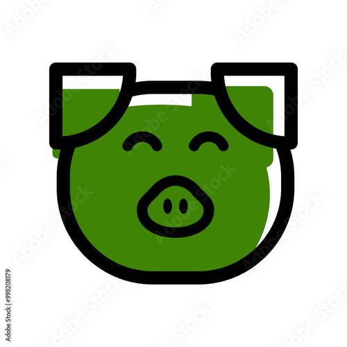pig logo simple clean and elegance