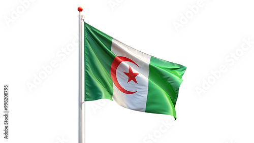 Algeria Flag on a Transparent Background