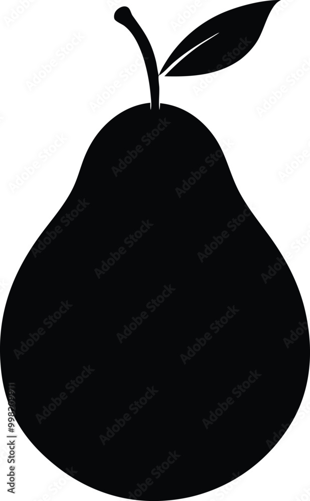 Pear icon vector, pear fruit silhouette vector
Pear icon vector, pear fruit silhouette vector