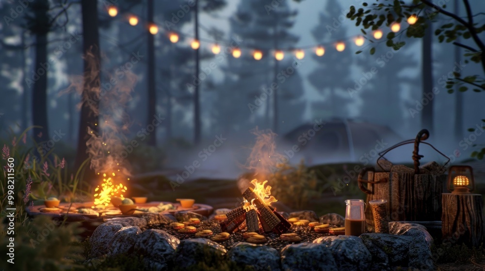 Campfire in the Forest Campfire in the Forest