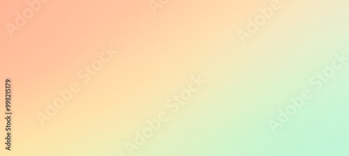 A soft, pastel gradient background transitioning from peach to mint with a large area for text