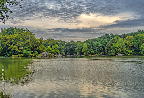 Central Park, New York City at the lake photo