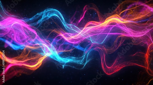Abstract Colorful Waves