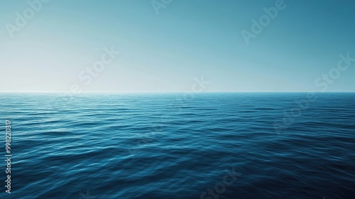 Wallpaper Mural A rich sea blue background with subtle shading, perfect for creating a modern and tranquil design. Torontodigital.ca