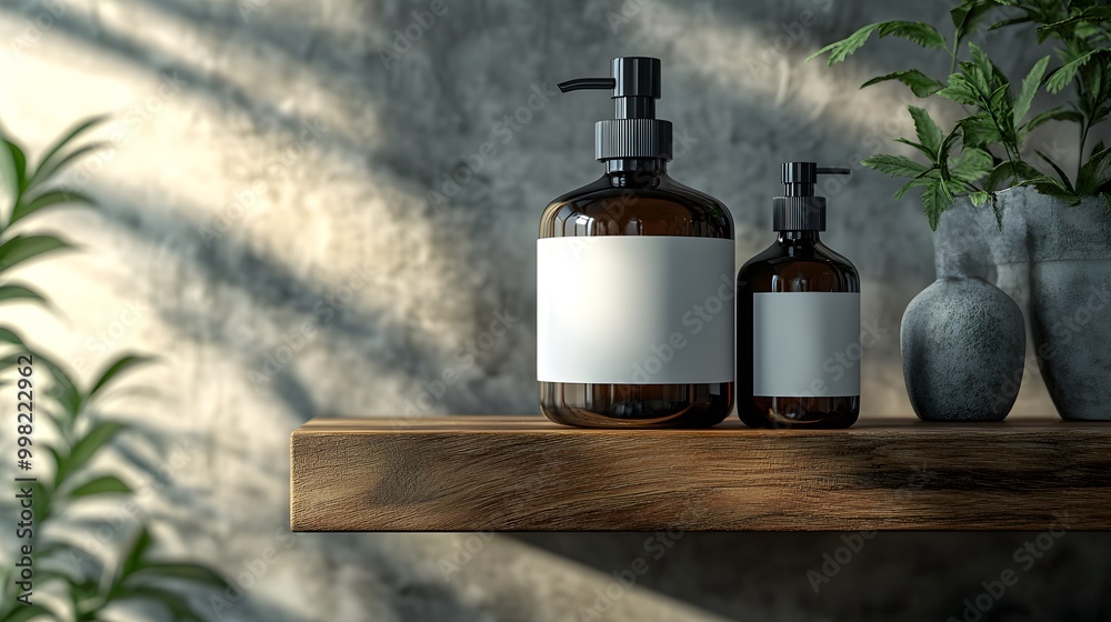 Modern hand soap dispenser mockup. You get to make it your own by tweaking the label design.