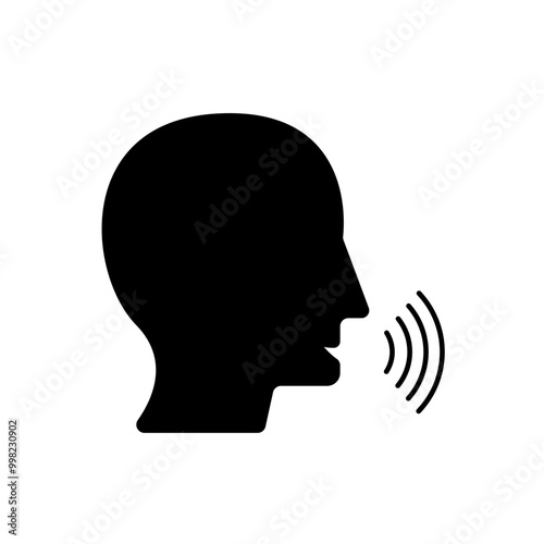 speak concept line icon. Simple element illustration. speak concept outline symbol design.