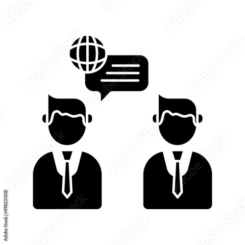 communicate concept line icon. Simple element illustration. communicate concept outline symbol design.