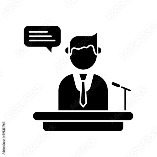 discourse concept line icon. Simple element illustration. discourse concept outline symbol design.