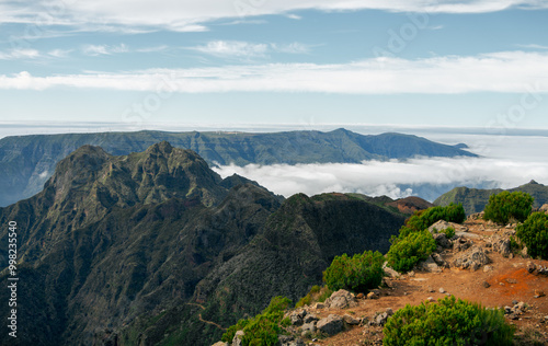Breathtaking Mountain Landscape on Madeira Island in Portugal